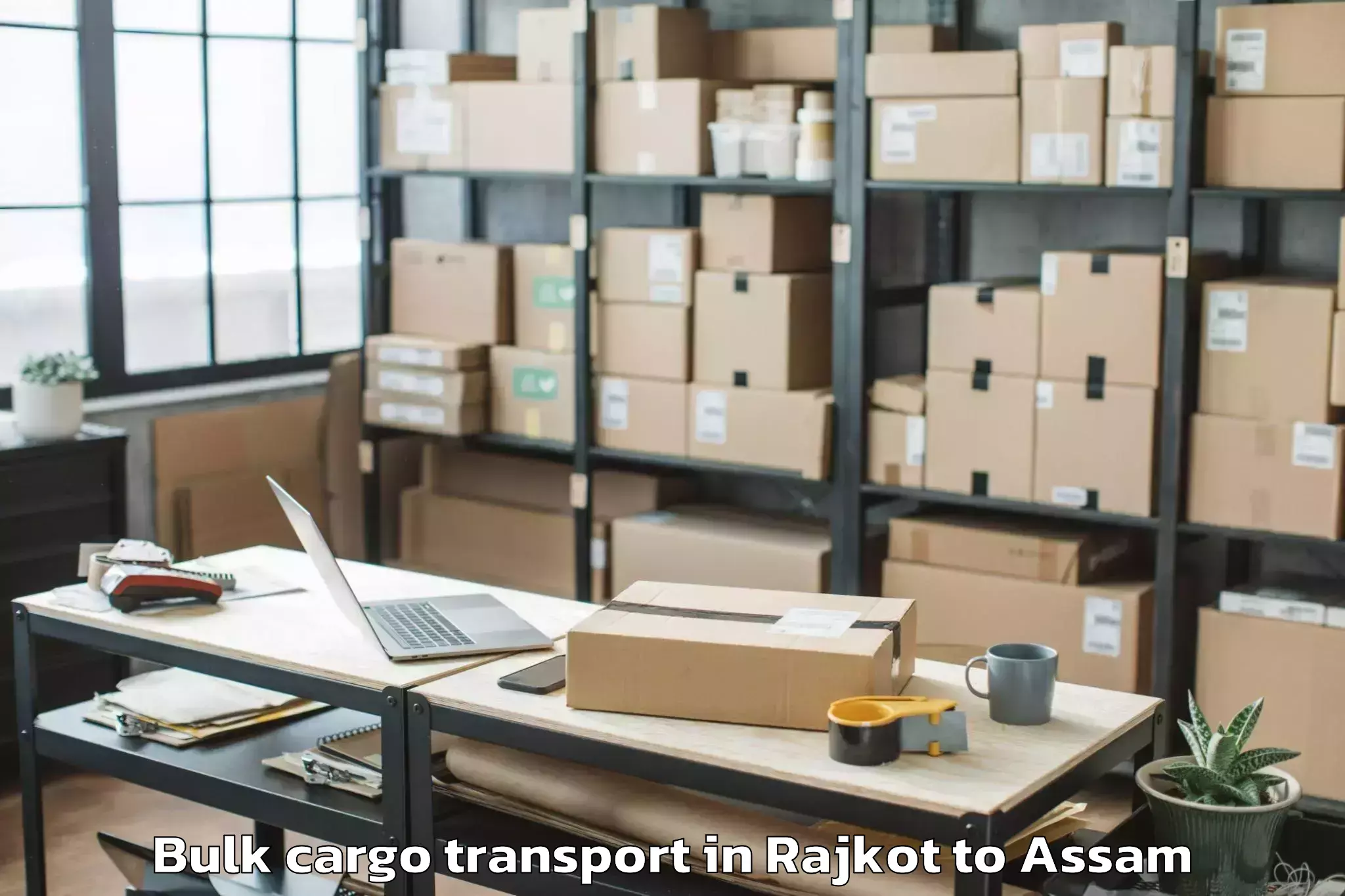 Quality Rajkot to Dibrugarh Bulk Cargo Transport